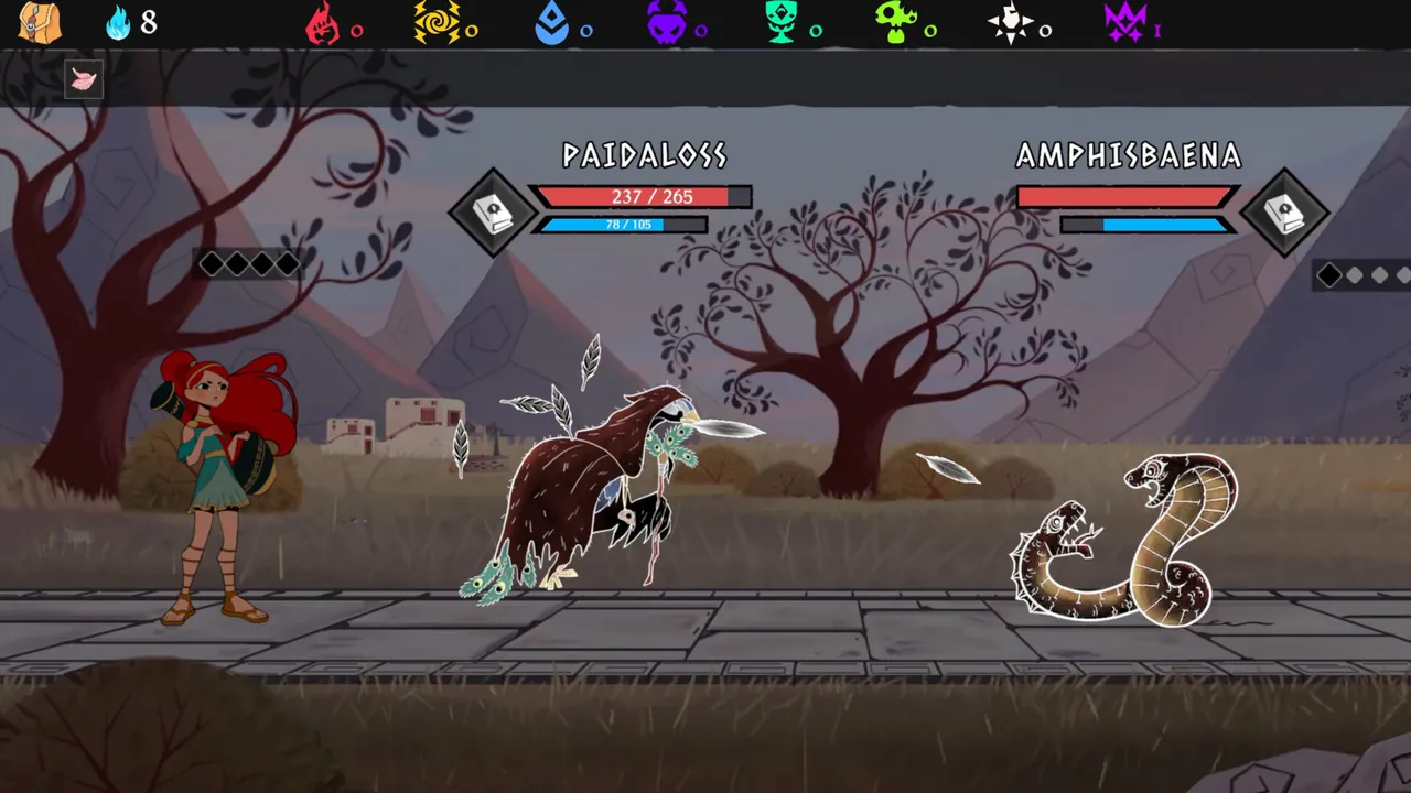 A battle in Legacy of Pandora