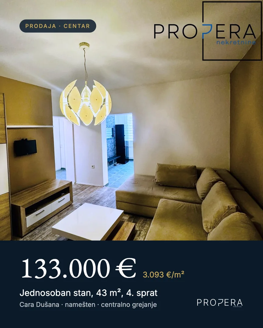 Propera's post: a flat for sale in the centre of Niš