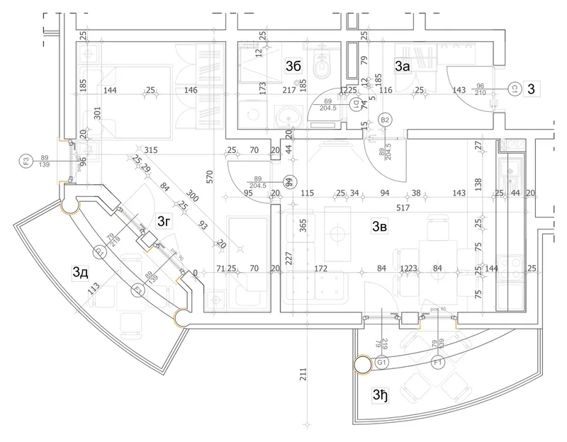 Soko Nova 22, Type 3: the 2D plan